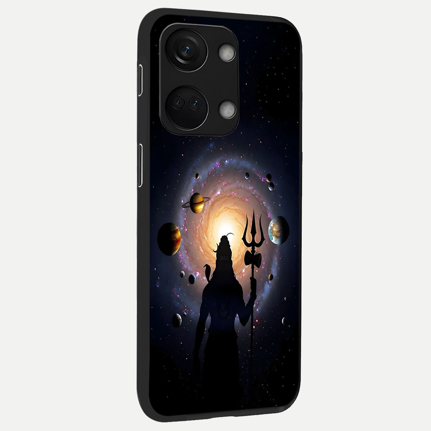  Galactic Shiva Vision back cover For Oneplus Nord 3 slim fit glass case with vibrant aesthetic design