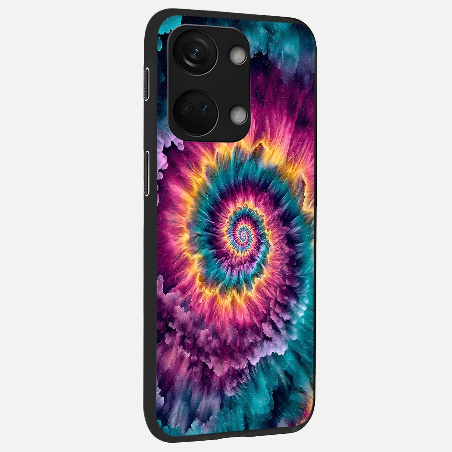 Galactic Spiral Burst back cover For Oneplus Nord 3 slim fit glass case with vibrant aesthetic design