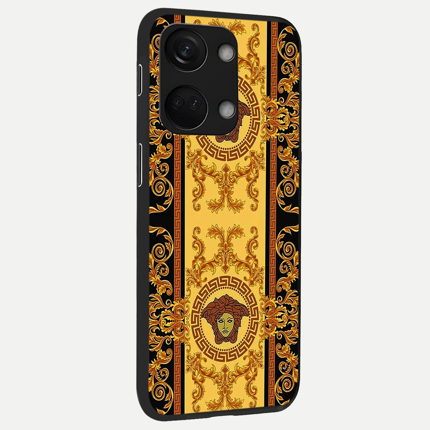  Golden Royal Heritage back cover For Oneplus Nord 3 slim fit glass case with vibrant aesthetic design