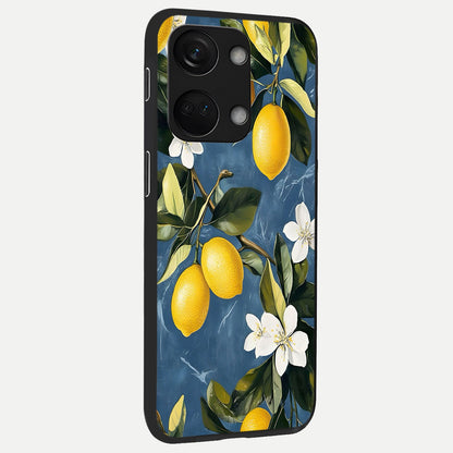  Lemon Dream Garden back cover For Oneplus Nord 3 slim fit glass case with vibrant aesthetic design