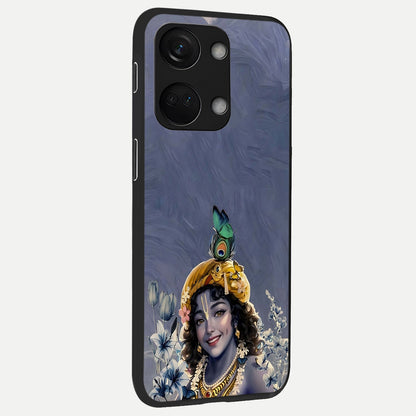  Lord Krishna back cover For Oneplus Nord 3 slim fit glass case with vibrant aesthetic design