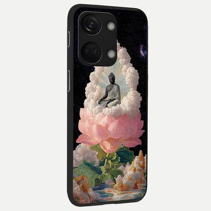  Lotus Divine Peace back cover For Oneplus Nord 3 slim fit glass case with vibrant aesthetic design