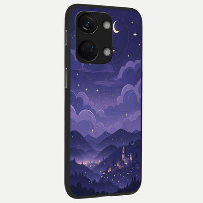  Minimal Night View back cover For Oneplus Nord 3 slim fit glass case with vibrant aesthetic design
