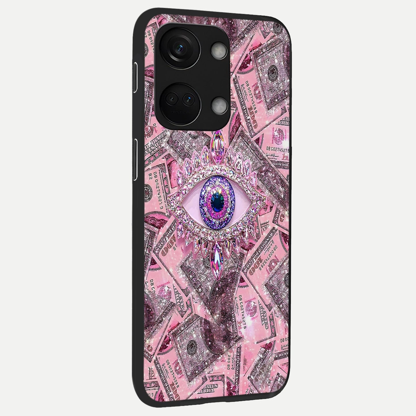  Money Eye Luxe back cover For Oneplus Nord 3 slim fit glass case with vibrant aesthetic design