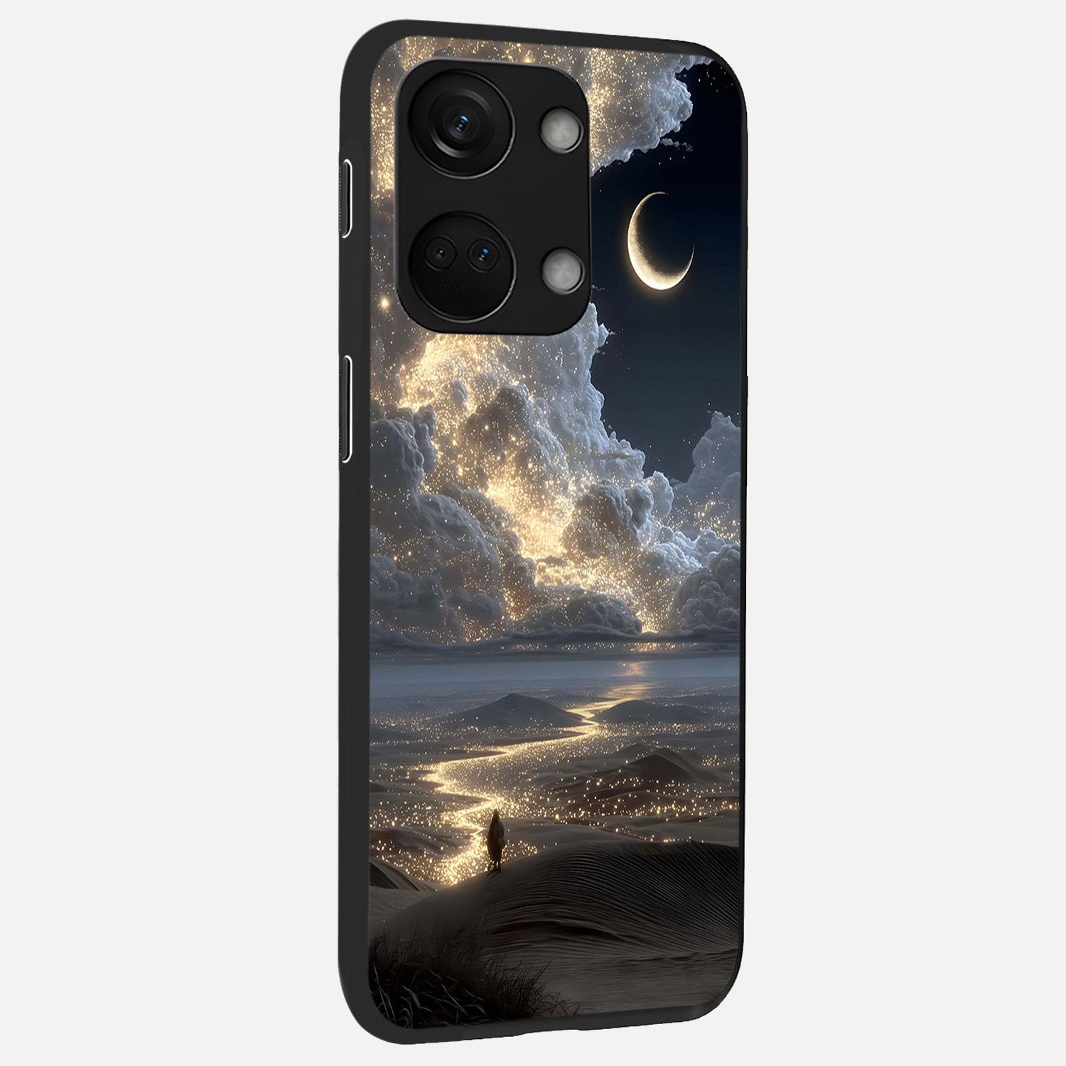  Moonlight Spark Path back cover For Oneplus Nord 3 slim fit glass case with vibrant aesthetic design