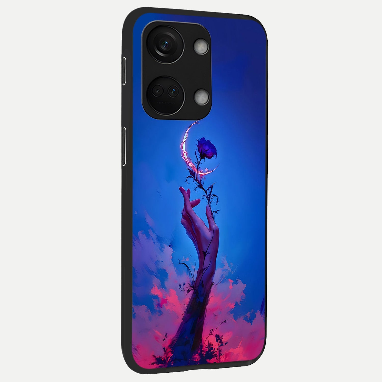 Mystic Hand back cover For Oneplus Nord 3 slim fit glass case with vibrant aesthetic design