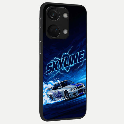  Neon Drift Beast back cover For Oneplus Nord 3 slim fit glass case with vibrant aesthetic design