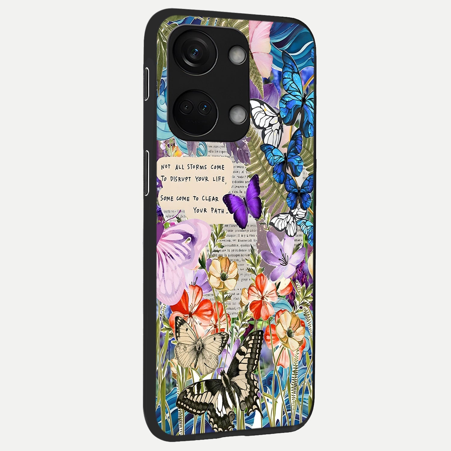 Storm Path Bloom back cover For Oneplus Nord 3 slim fit glass case with vibrant aesthetic design