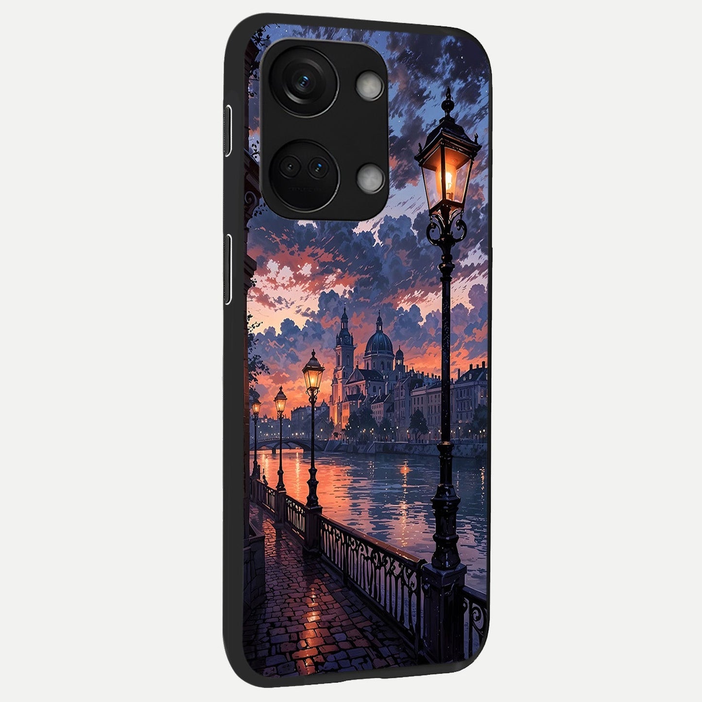  Twilight River Lights back cover For Oneplus Nord 3 slim fit glass case with vibrant aesthetic design