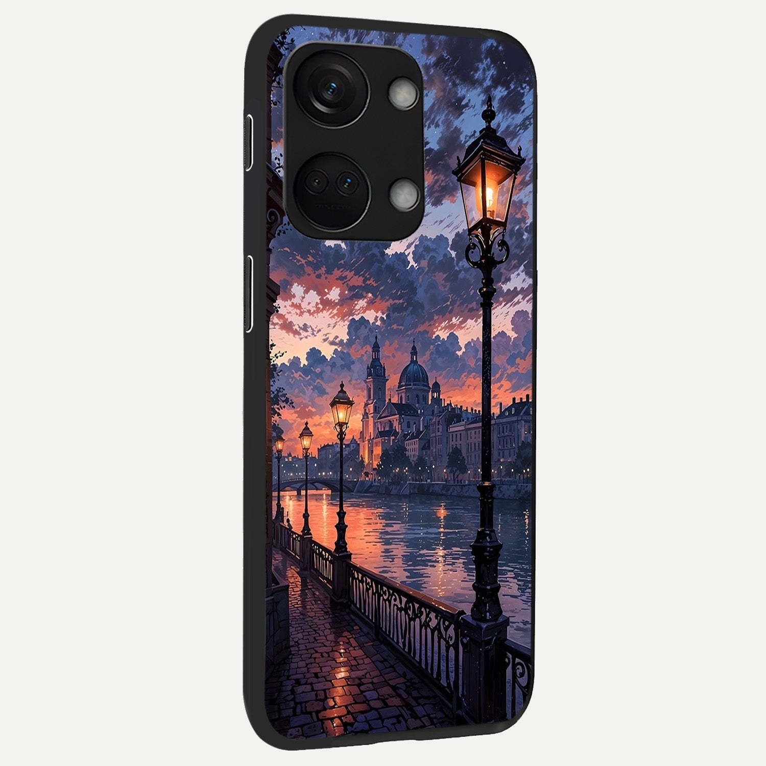  Twilight River Lights back cover For Oneplus Nord 3 slim fit glass case with vibrant aesthetic design