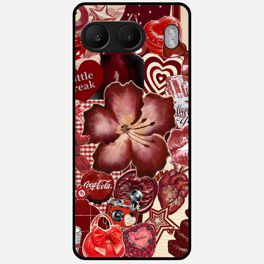  Aesthetic Little Freak Glass Case For Oneplus Nord 4 back cover – full design glossy printed glass finish
