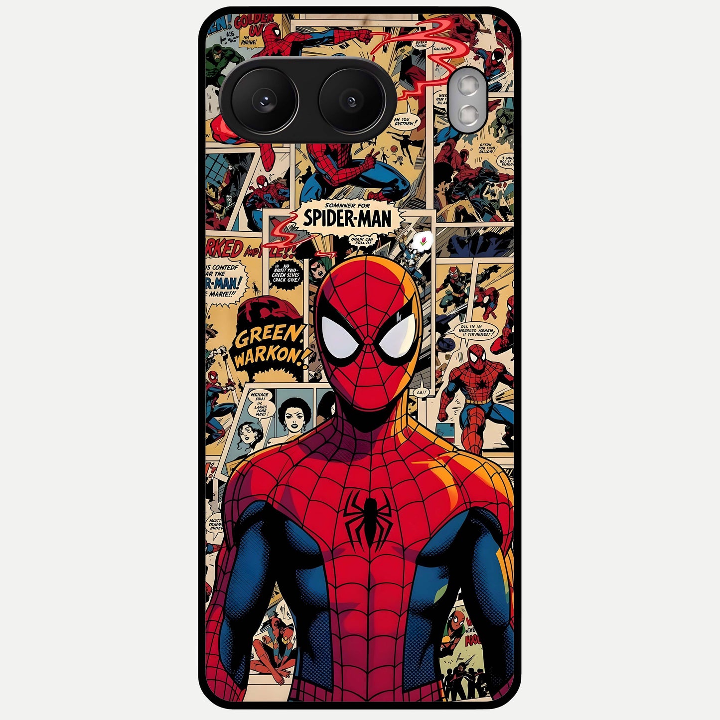  Aesthetic Spider Glass Case For Oneplus Nord 4 back cover – full design glossy printed glass finish