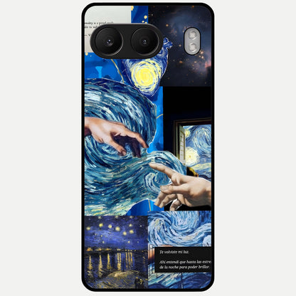  Aesthetic Vando Hands Glass Case For Oneplus Nord 4 back cover – full design glossy printed glass finish