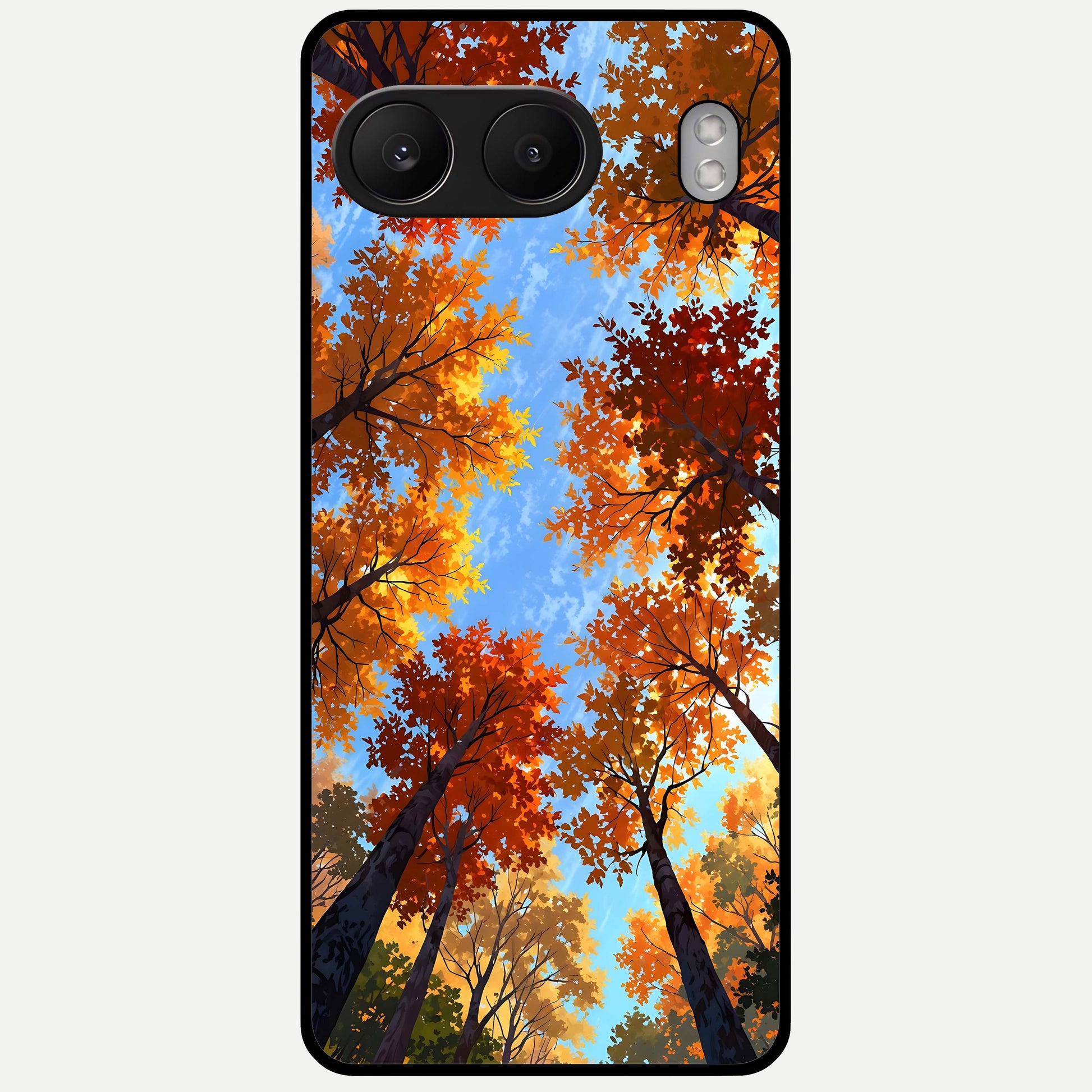  Autumn Sky Rise Glass Case For Oneplus Nord 4 back cover – full design glossy printed glass finish