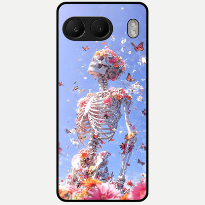  Bloom Beyond Bones Glass Case For Oneplus Nord 4 back cover – full design glossy printed glass finish