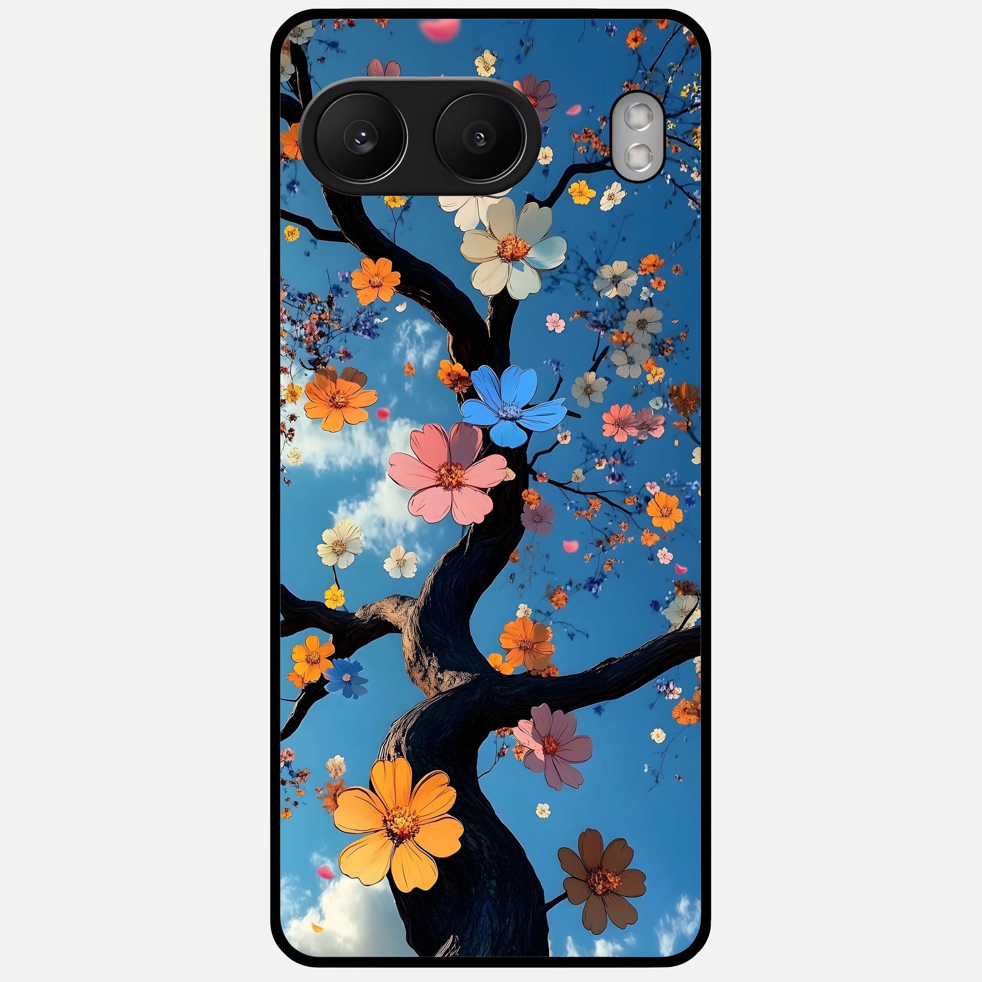  Blossom Dream Sky Glass Case For Oneplus Nord 4 back cover – full design glossy printed glass finish