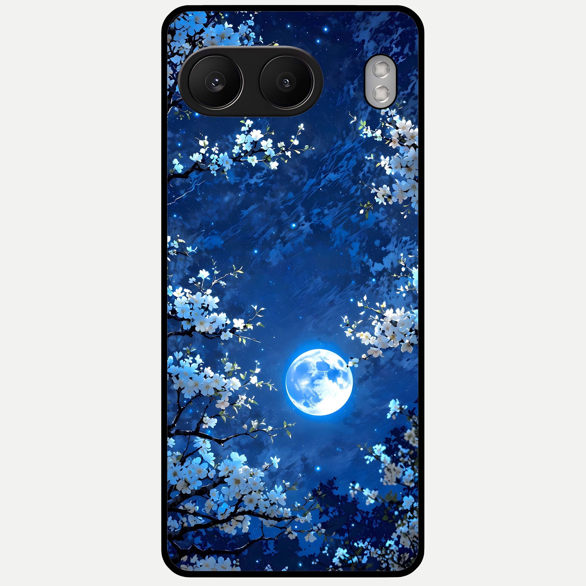  Blossom Moonlight Sky Glass Case For Oneplus Nord 4 back cover – full design glossy printed glass finish