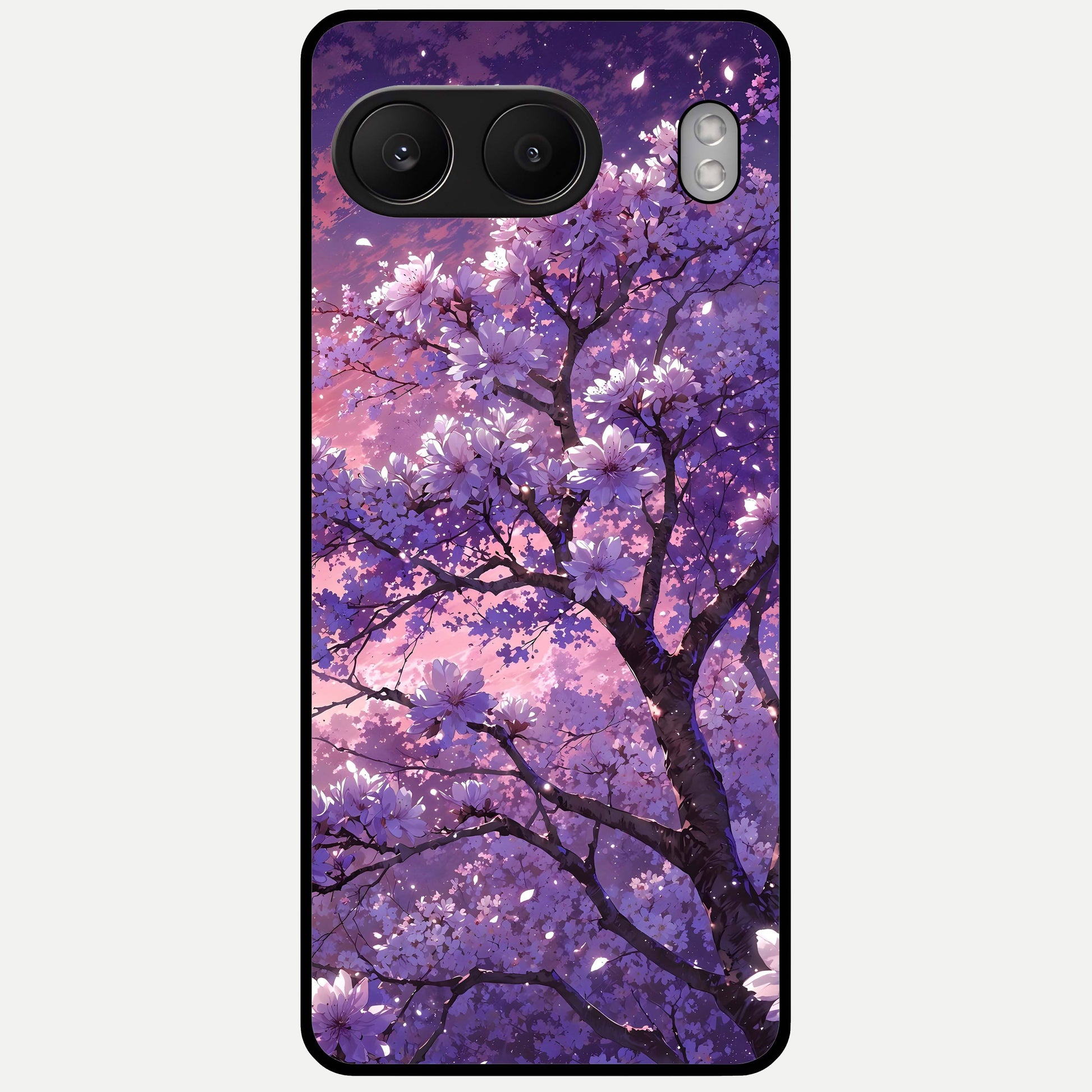  Blossom Tree Glass Case For Oneplus Nord 4 back cover – full design glossy printed glass finish