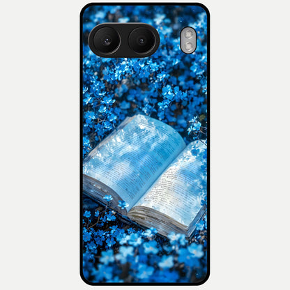  Blue Bloom Tales Glass Case For Oneplus Nord 4 back cover – full design glossy printed glass finish