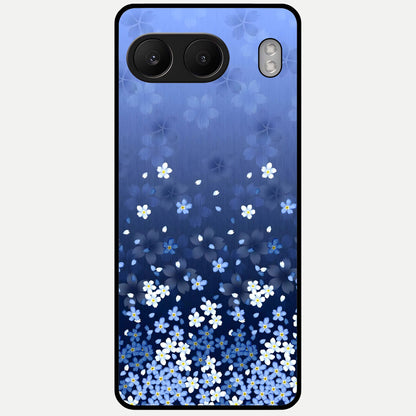  Blue Starry Glass Case For Oneplus Nord 4 back cover – full design glossy printed glass finish