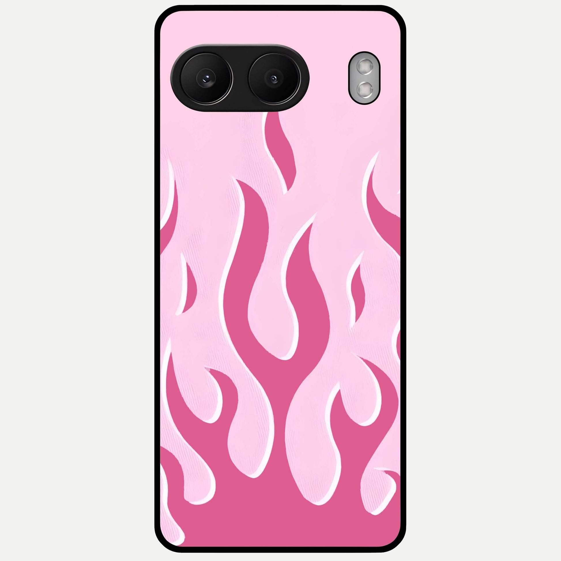  Blush Flame Energy Glass Case For Oneplus Nord 4 back cover – full design glossy printed glass finish