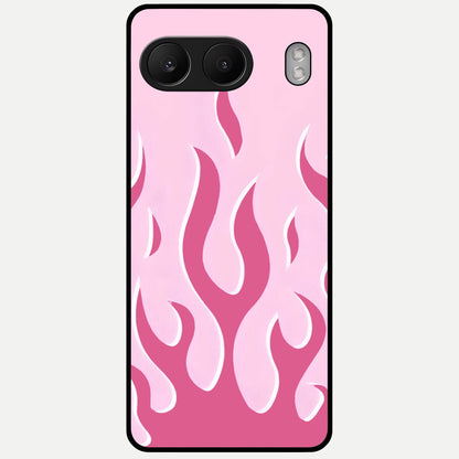  Blush Flame Energy Glass Case For Oneplus Nord 4 back cover – full design glossy printed glass finish