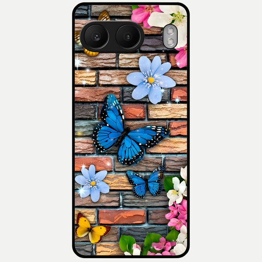  Brick Bloom Flight Glass Case For Oneplus Nord 4 back cover – full design glossy printed glass finish
