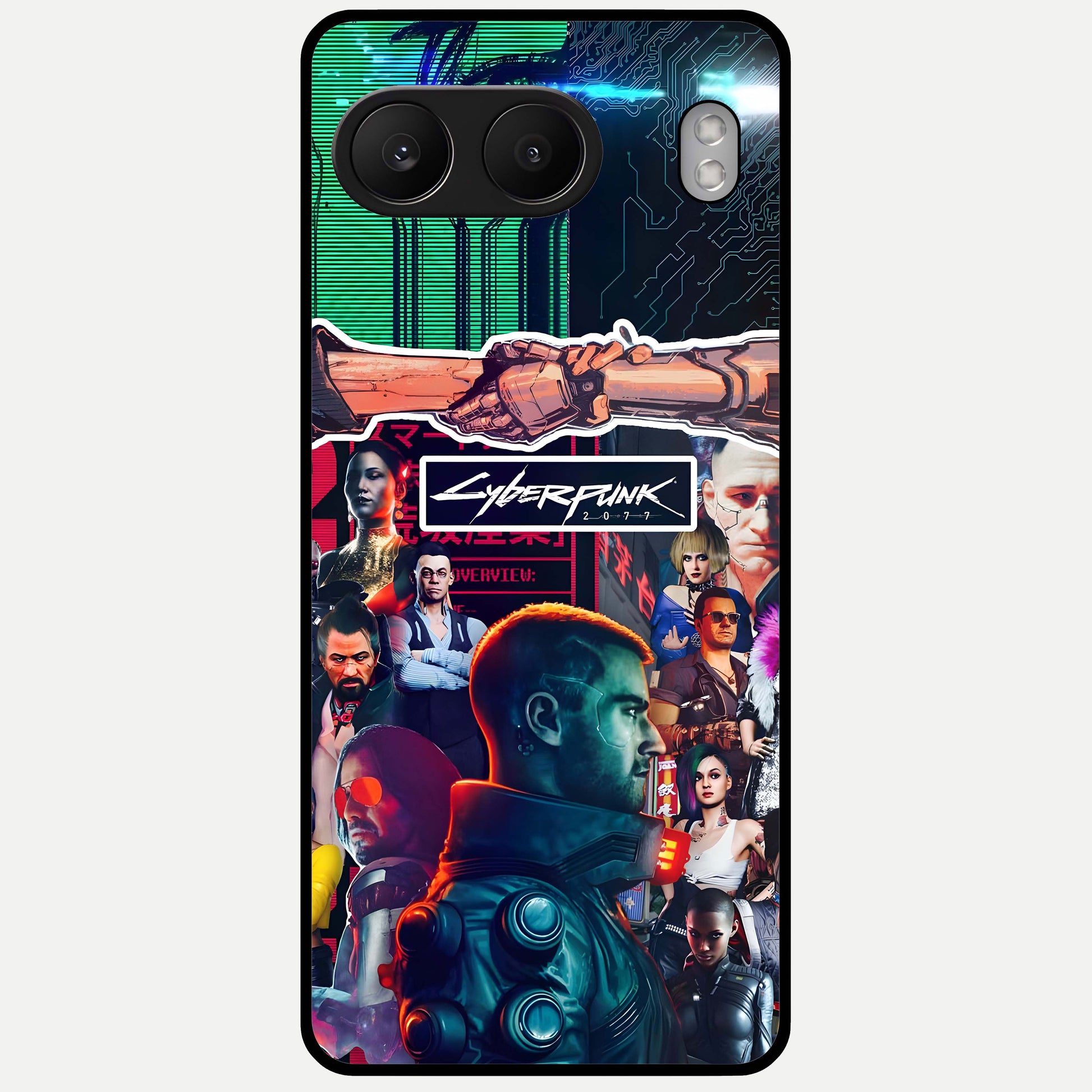  CYBERPUNK Legacy Glass Case For Oneplus Nord 4 back cover – full design glossy printed glass finish