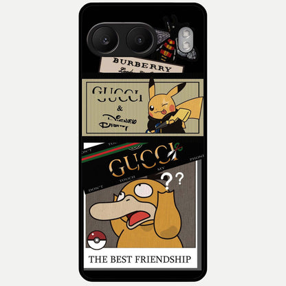  Cartoon Brand Play Mashup Glass Case For Oneplus Nord 4 back cover – full design glossy printed glass finish