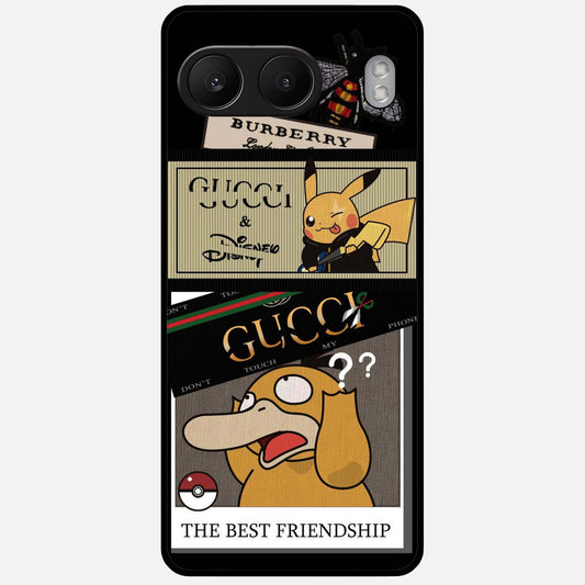  Cartoon Brand Play Mashup Glass Case For Oneplus Nord 4 back cover – full design glossy printed glass finish