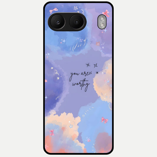  Celestial Cloud Magic Glass Case For Oneplus Nord 4 back cover – full design glossy printed glass finish
