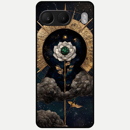  Celestial Lotus Morang Glass Case For Oneplus Nord 4 back cover – full design glossy printed glass finish
