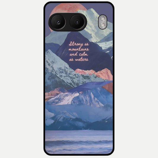  Celestial Mountain Calm Glass Case For Oneplus Nord 4 back cover – full design glossy printed glass finish