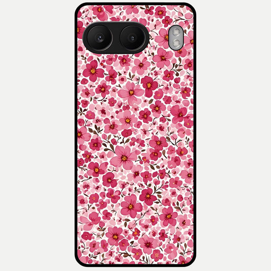  Cherry Blossom Charm Glass Case For Oneplus Nord 4 back cover – full design glossy printed glass finish