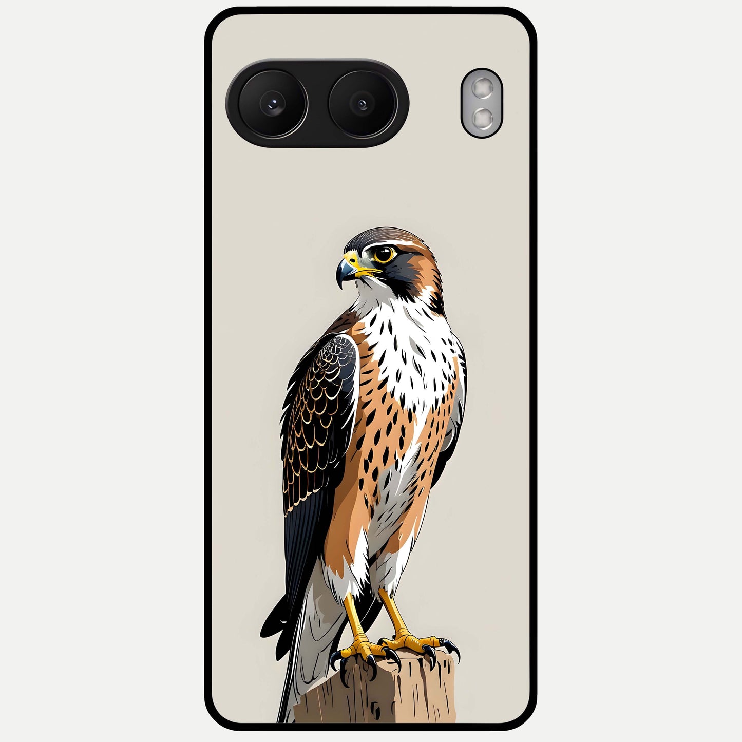  Clever Eagle Glass Case For Oneplus Nord 4 back cover – full design glossy printed glass finish