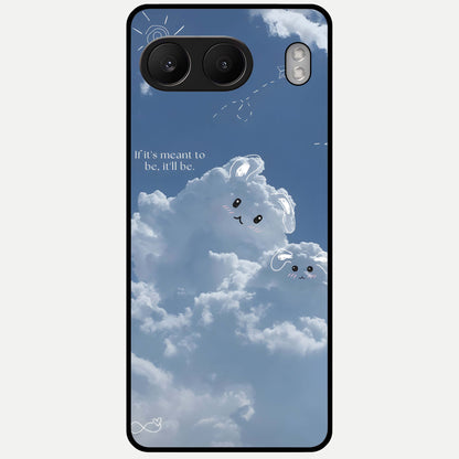  Cloud Bunny Dreams Glass Case For Oneplus Nord 4 back cover – full design glossy printed glass finish