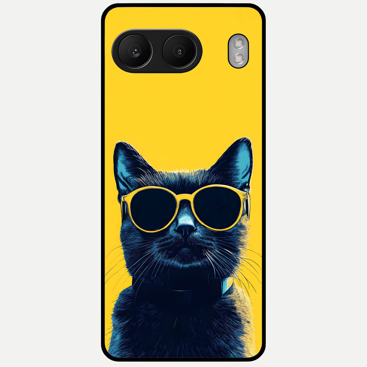  Cool Cat Vibes Glass Case For Oneplus Nord 4 back cover – full design glossy printed glass finish