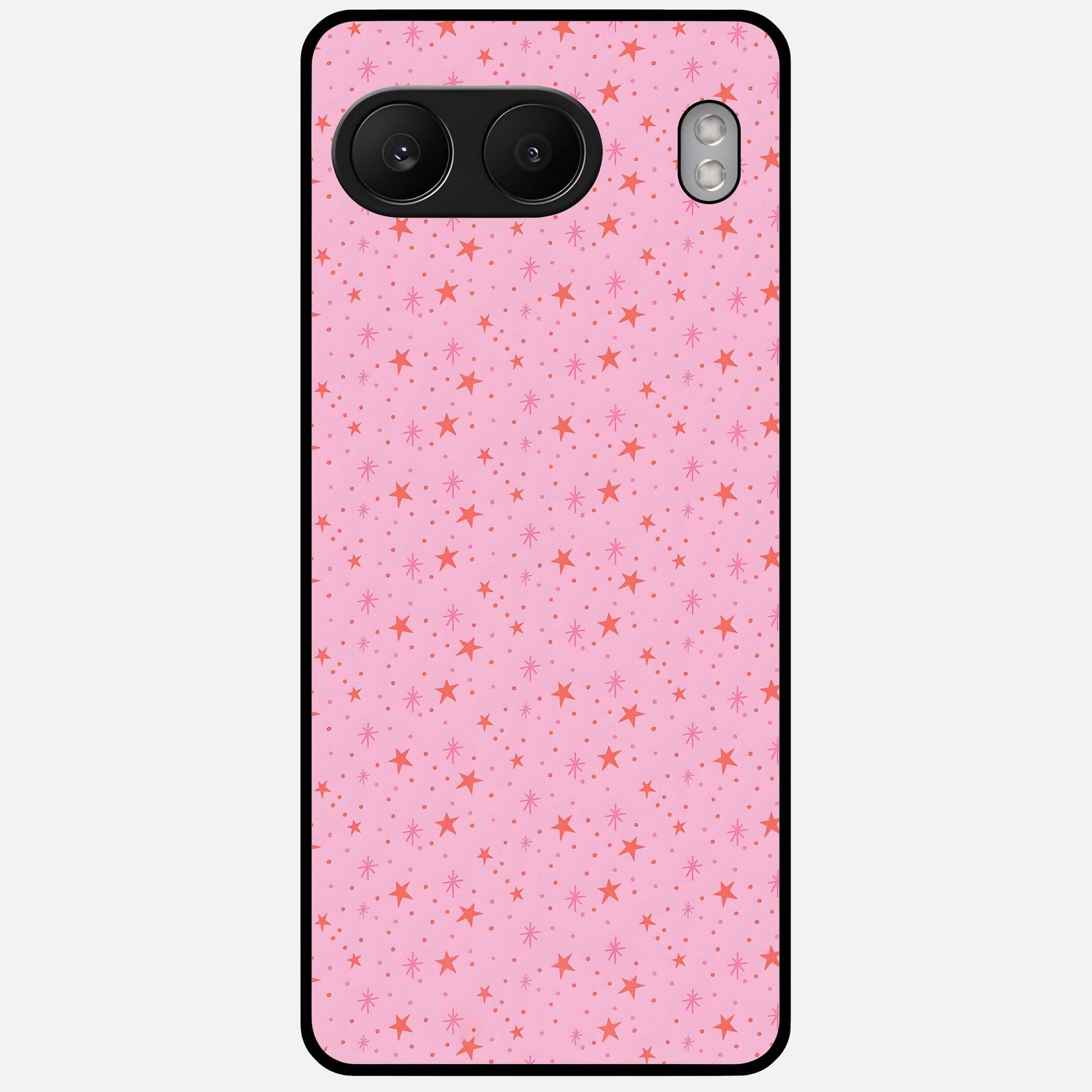  Cosmic Pink Sparkle Glass Case For Oneplus Nord 4 back cover – full design glossy printed glass finish