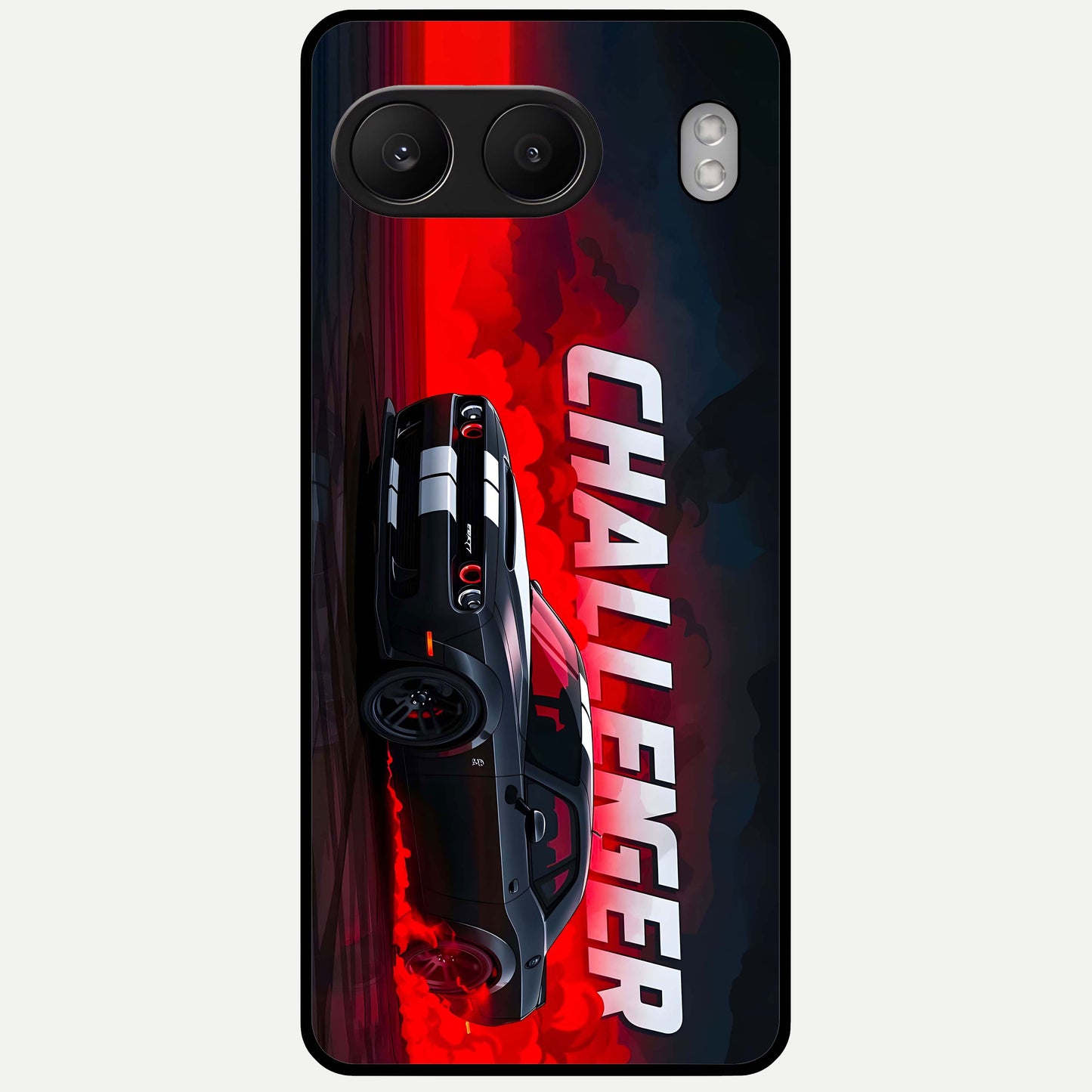  Crimson Challenger Fury Glass Case For Oneplus Nord 4 back cover – full design glossy printed glass finish