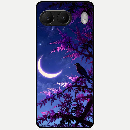  Crow And Moon Scenery Glass Case For Oneplus Nord 4 back cover – full design glossy printed glass finish