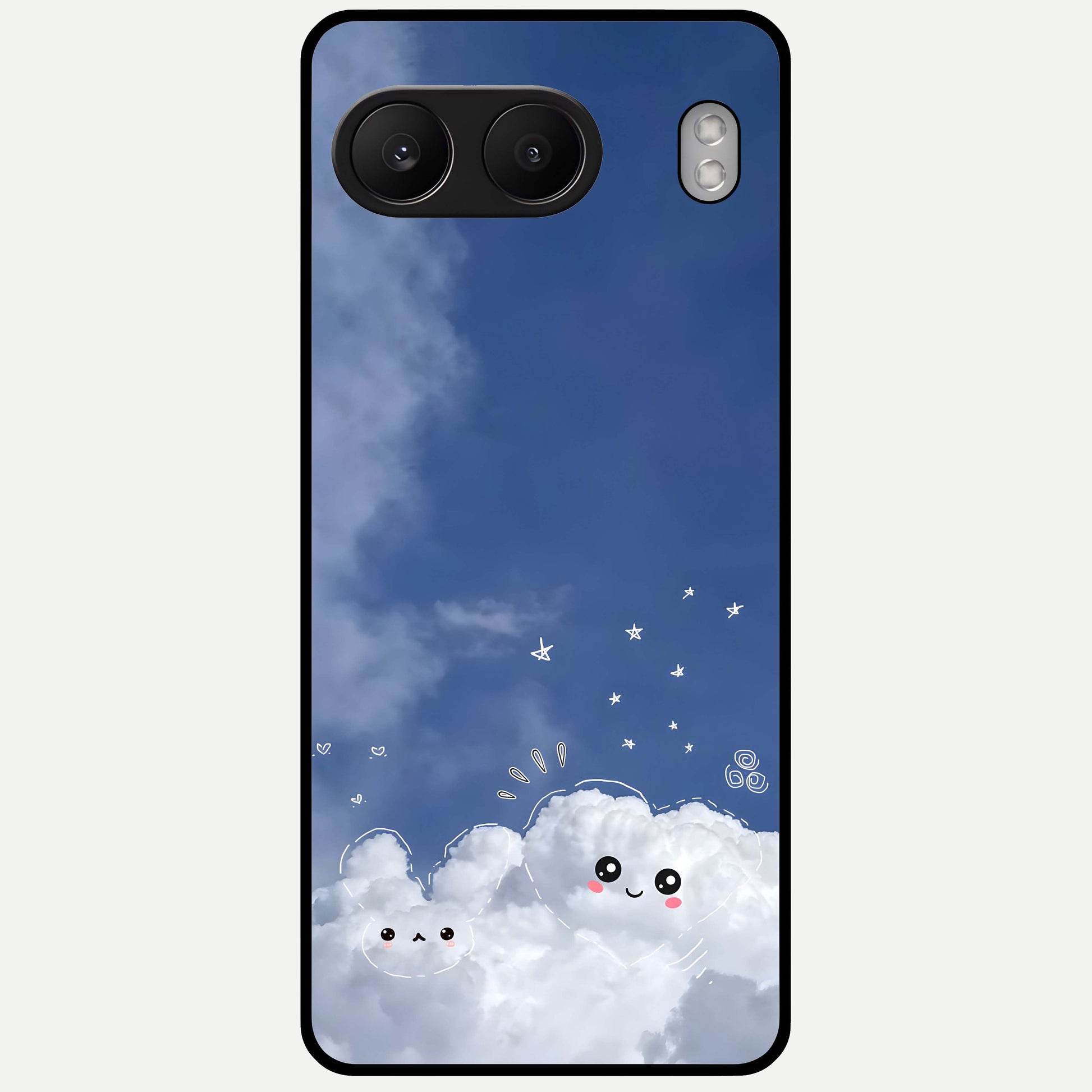  Cute Blossom Cloud Glass Case For Oneplus Nord 4 back cover – full design glossy printed glass finish