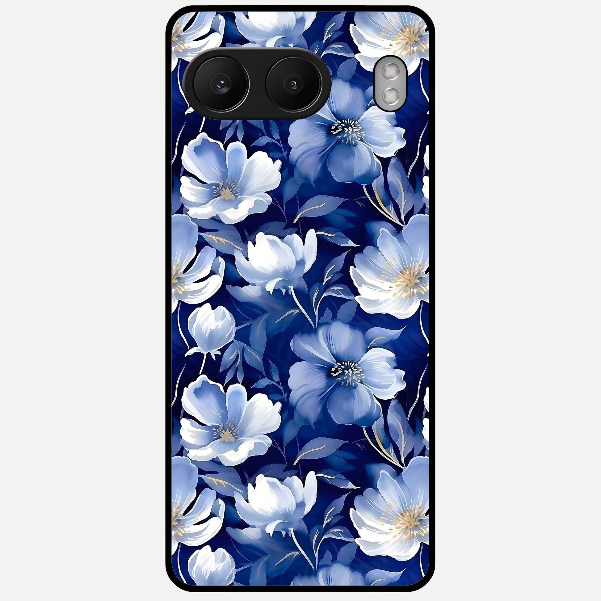 Cute Floral Patterns Glass Case For Oneplus Nord 4 back cover – full design glossy printed glass finish