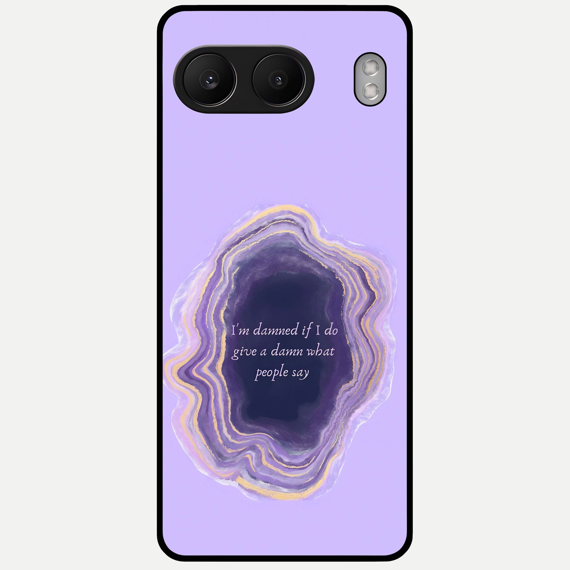  Damned People Quote Glass Case For Oneplus Nord 4 back cover – full design glossy printed glass finish