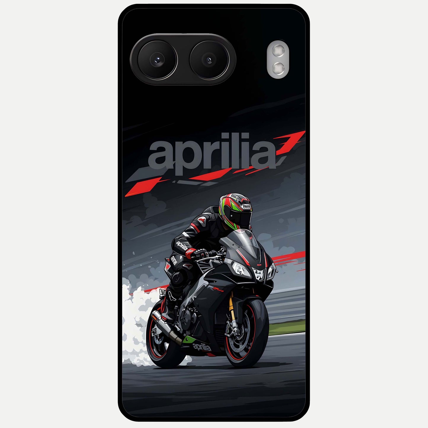  Dark Aprilla Glass Case For Oneplus Nord 4 back cover – full design glossy printed glass finish