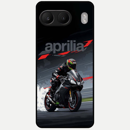  Dark Aprilla Glass Case For Oneplus Nord 4 back cover – full design glossy printed glass finish