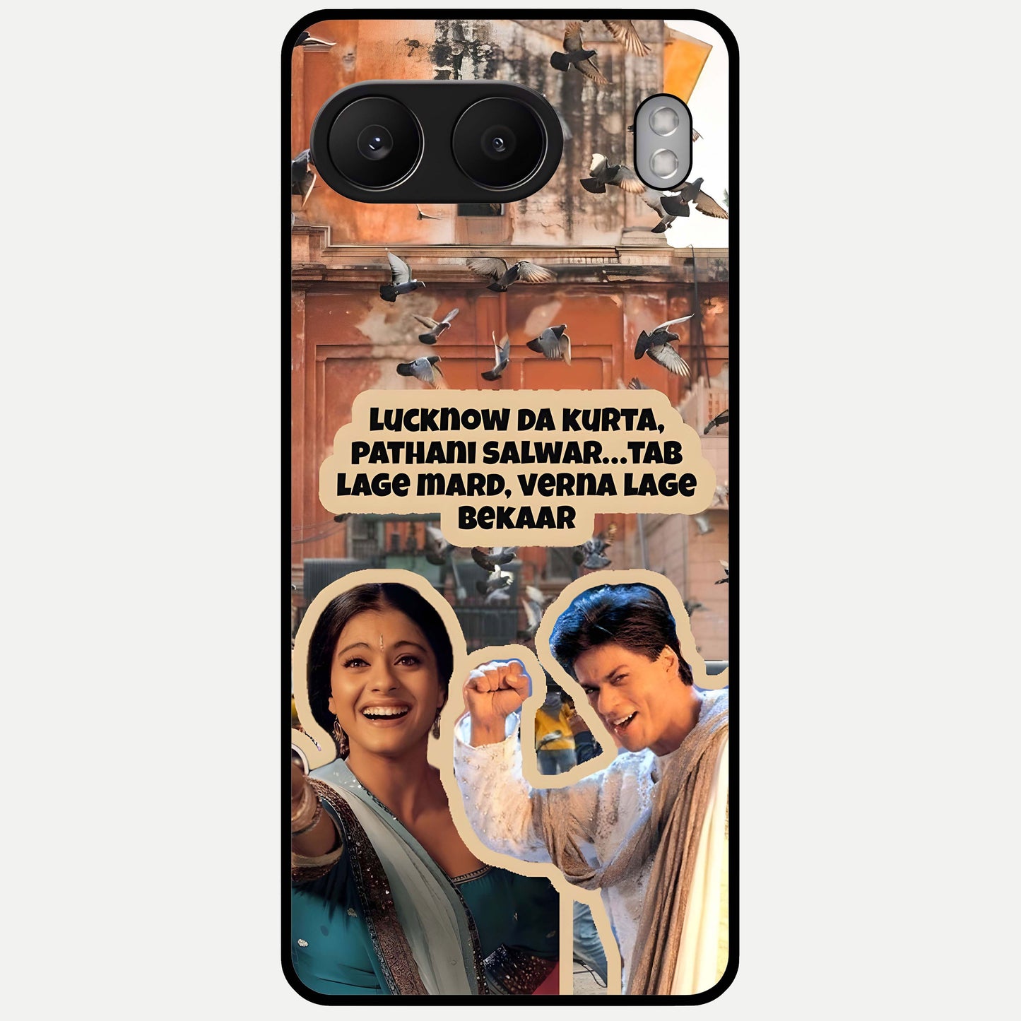  Desi Retro Vibes Glass Case For Oneplus Nord 4 back cover – full design glossy printed glass finish