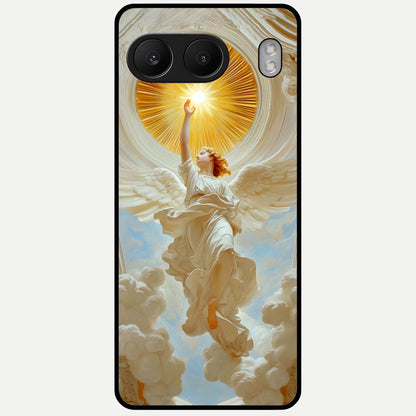  Divine Light Angel Glass Case For Oneplus Nord 4 back cover – full design glossy printed glass finish
