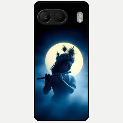  Divine Moon Flute Glass Case For Oneplus Nord 4 back cover – full design glossy printed glass finish