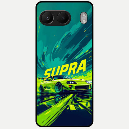  Electric Supra Thunder Glass Case For Oneplus Nord 4 back cover – full design glossy printed glass finish