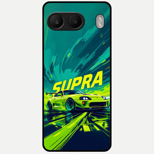  Electric Supra Thunder Glass Case For Oneplus Nord 4 back cover – full design glossy printed glass finish
